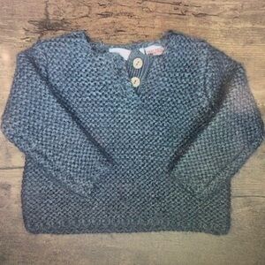 Cozy Knit Kids Sweater - Blue